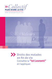 Droits des malades en fi n de vie “loi Leonetti”