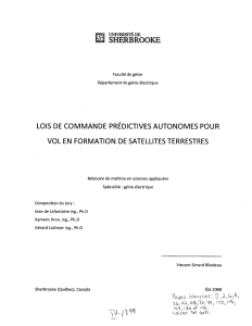 SHERBRQOKE LOIS DE COMMANDE PREDICTIVES AUTONOMES POUR