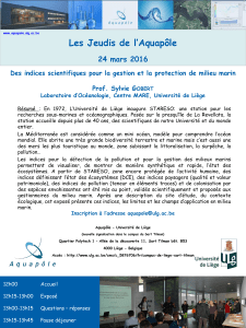 Les Jeudis de l’Aquapôle 24 mars 2016 D