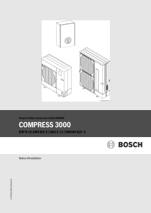 COMPRESS 3000 Notice d’installation Pompe à chaleur air/eau avec module HMAWS