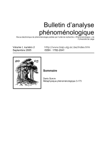 Bulletin d’analyse phénoménologique