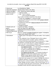 Jeu réalisé lors du module « Jouer en classe »... NOTICE  1. Nom du jeu