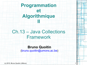 Programmation et Algorithmique II