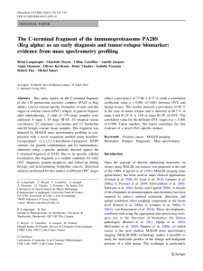 The C-terminal fragment of the immunoproteasome PA28S