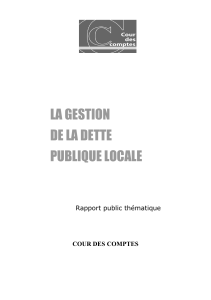 Télécharger La gestion de la dette publique locale au format PDF, poids 898.95 Ko