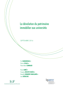Télécharger La dévolution du patrimoine immobilier aux universités au format PDF, poids 3.53 Mo