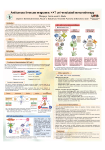 Antitumoral immune response: NKT cell-mediated immunotherapy Montpeyó Garcia-Moreno, Marta