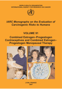 IARC Monographs on the Evaluation of Carcinogenic Risks to Humans VOLUME 91