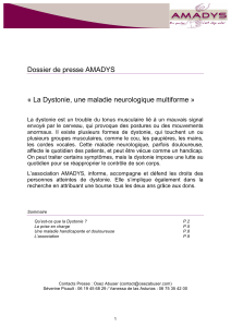 dystonie dossier de presse amadys 22072013