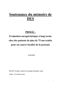 Soutenance du mémoire de DES