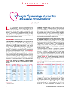 L IV Congrès “Épidémiologie et prévention des maladies cardiovasculaires”