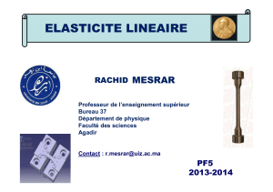 ELASTICITE LINEAIRE MESRAR RACHID PF5