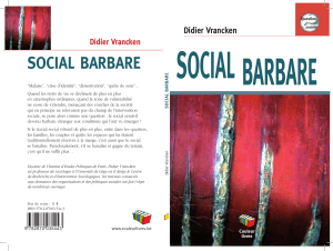 SOCIAL BARBARE Didier Vrancken