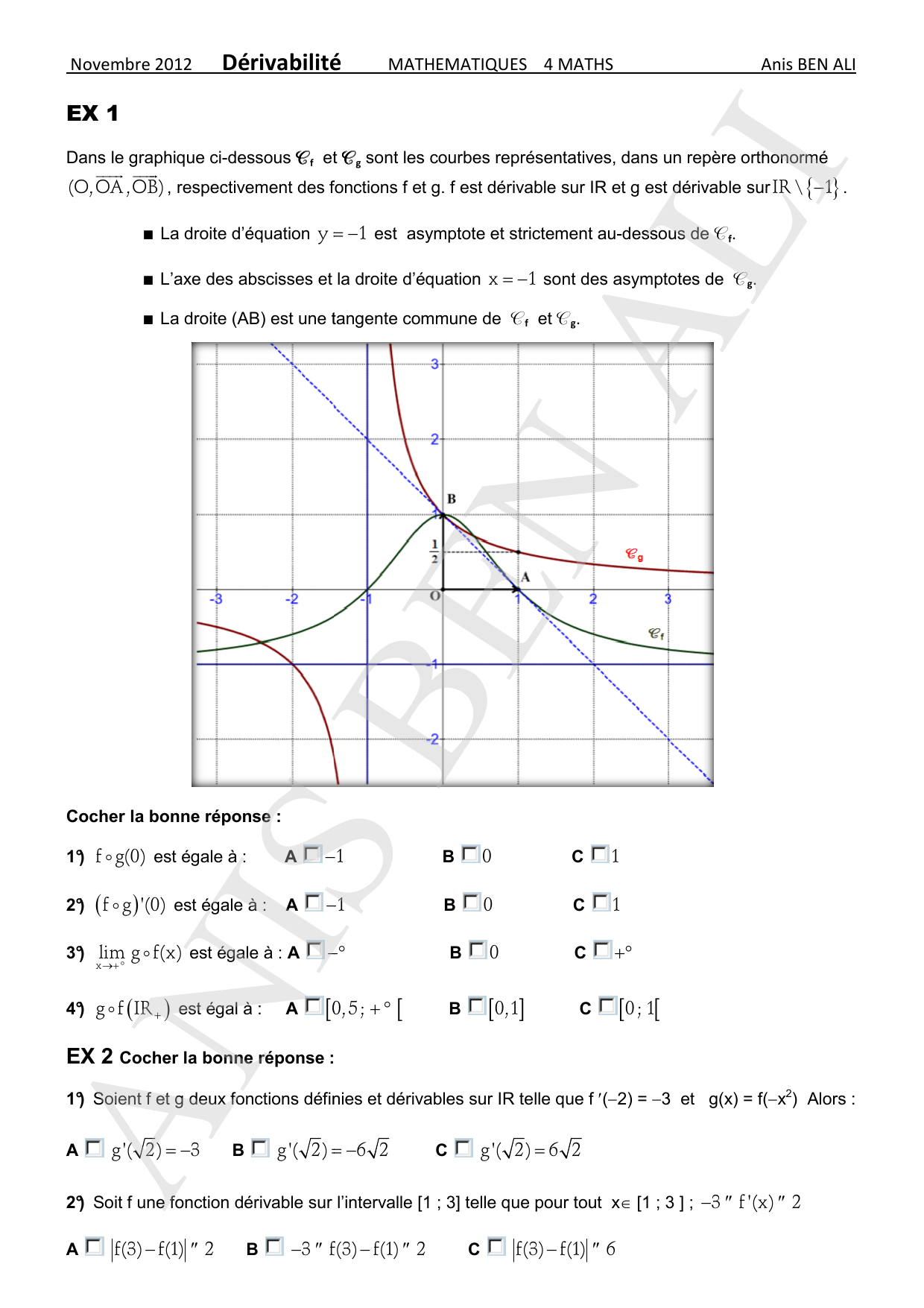 Derivabilite