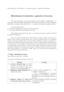 Méthodologie de la dissertation : application à l’économie.