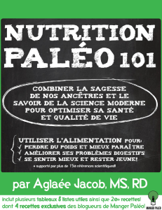 Nutrition Paléo 101  1 par Aglaée Jacob