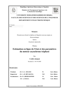 République Algérienne Démocratique et Populaire Ministère de l’Enseignement Supérieur et de