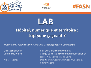 LAB #FASN Hôpital, numérique et territoire : triptyque gagnant ?