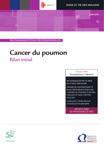 Cancer du poumon  bilan initial Recommandations pRoFessionnelles