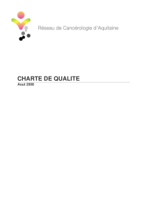 CHARTE DE QUALITE Aout 2008
