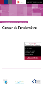 Cancer de l’endomètre recommandations référentiels &amp;