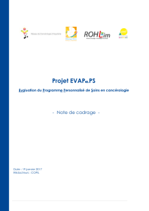 Projet EVAPePS  -  Note de cadrage  -