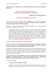 Lettre aux adhérents Agapsy n°13  Janvier 2014