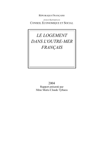 Télécharger Le logement dans l'outre-mer français au format PDF, poids 863.23 Ko