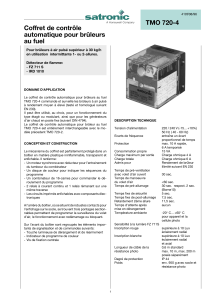 TMO 720-4 Coffret de contrôle automatique pour brûleurs au fuel