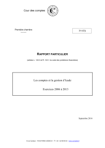 Télécharger Les comptes et la gestion d'Icade - Exercices 2006 à 2013 au format PDF, poids 2.47 Mo