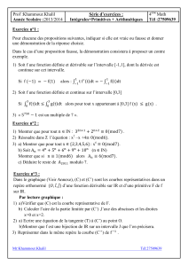 bac math primitives integrales arithmetiques 1
