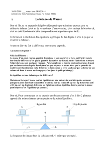 La balance de Warren