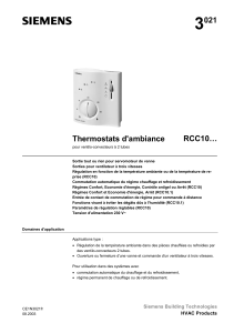 3 021 RCC10… Thermostats d'ambiance