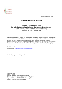communiqué de presse Journée Charles-Marie Gros