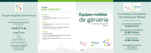 Plaquette de l'Equipe Mobile de Gériatrie (EMG)