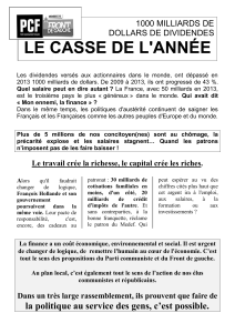 LE CASSE DE L'ANNÉE 1000 MILLIARDS DE DOLLARS DE DIVIDENDES