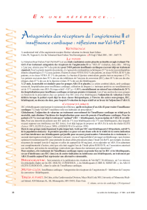 A ntagonistes des récepteurs de l’angiotensine II et R