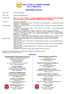 30 RALLYE DE LA SAINTE BAUME 16 &amp; 17 MAI 2014