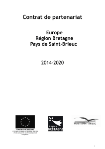 Contrat de partenariat Europe Région Bretagne Pays de Saint-Brieuc