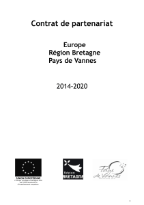 Contrat de partenariat Europe Région Bretagne Pays de Vannes