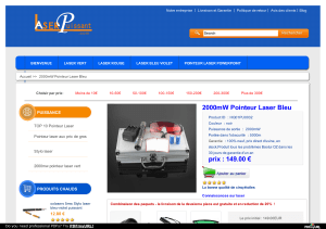 2000mW Pointeur Laser Bleu PUISSANCE TOP 10 Pointeur Laser