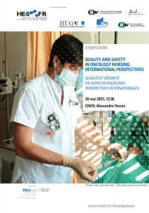 QUALITY AND SAFETY IN ONCOLOGY NURSING: INTERNATIONAL PERSPECTIVES SYMPOSIUM