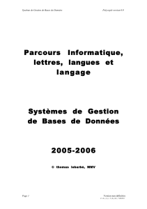 Parcours  Informatique, lettres,  langues  et langage