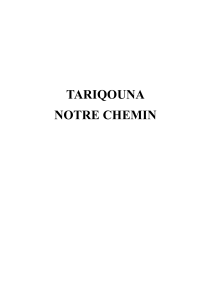 TARIQOUNA NOTRE CHEMIN