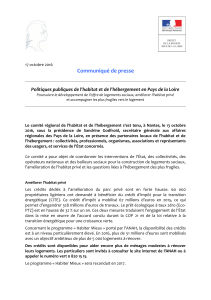 CP - Politiques publiques de l'habitat et de l'hébergement en Pays de la Loire PDF - 71,75 ko