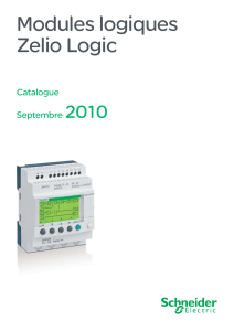 Modules logiques Zelio Logic 2010 Catalogue