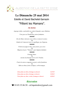 Le Dimanche 25 mai 2014 &#34;Fêtent les Mamans&#34;. Estelle et David Bachelet-Sarrazin