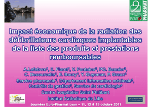 Impact économique de la radiation des défibrillateurs cardiaques implantables de la liste des produits et prestations remboursables