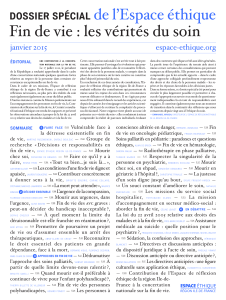 Fin de vie : les vérités du soin de l’Espace éthique