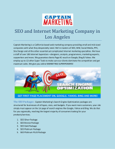 SEO and Internet Marketing Company in Los Angeles